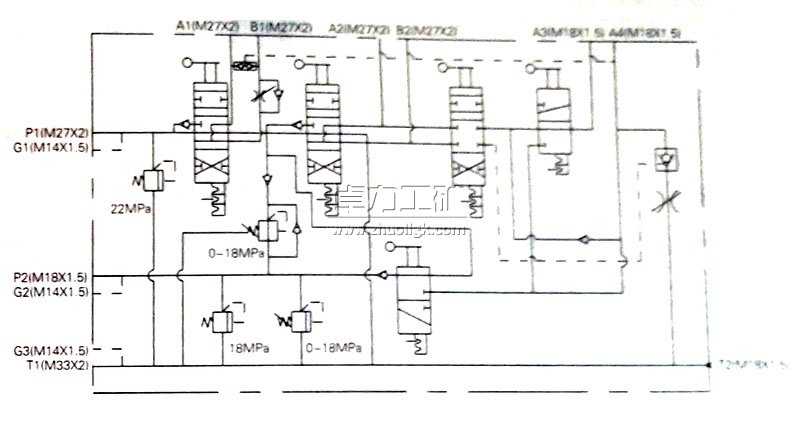 LTZJ-20/10煤礦用全液壓坑道鉆機(jī)專用多路換向閥