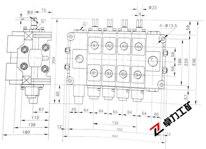 4GCJX-G25L-40-4T-4C-4C工程機械用多路換向閥