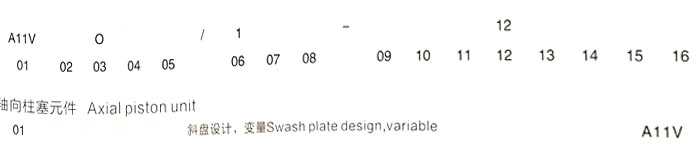 A11VO變量泵訂貨型號/標(biāo)準(zhǔn)型